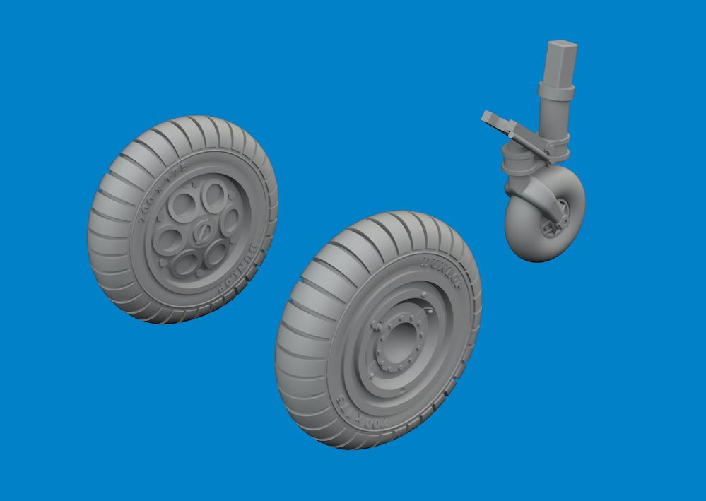 1:72 Fw-190A wheels early