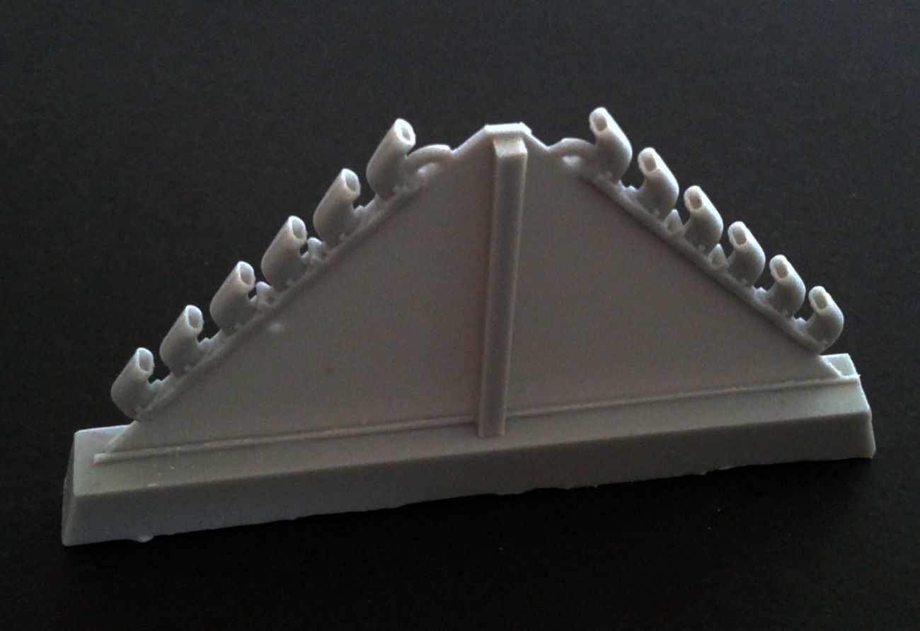 1:32 Messerschmitt Bf-109 F / G-4 / G-6 / G-10 / K-4 - exhausts for any kit (for Hasegawa and Revell kits)