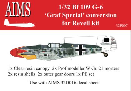 1:32 Messerschmitt Bf-109 G-6 Graf Special (designed to be used with Revell kits)