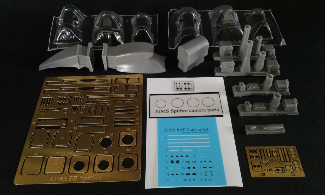 1:32 PR.1G (or FR IX) & PR.IV Spitfire - Conversion Set (for Revell Supermarine Spitfire Mk.IIb/Mk.IXc kits)