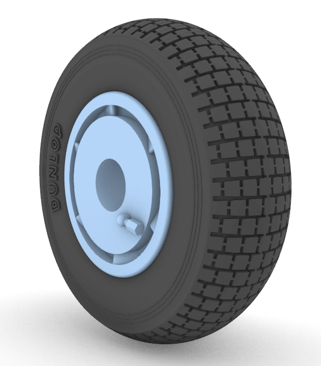 1:32 de Havilland DH-100 Vampire Mk.3/Mk.5 'Block Tread' - wheel set (for Infinity Models kits)
