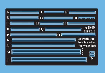 1:32 Sopwith Pup - Bracing Wires (designed to be used with Wingnut Wings kits)
