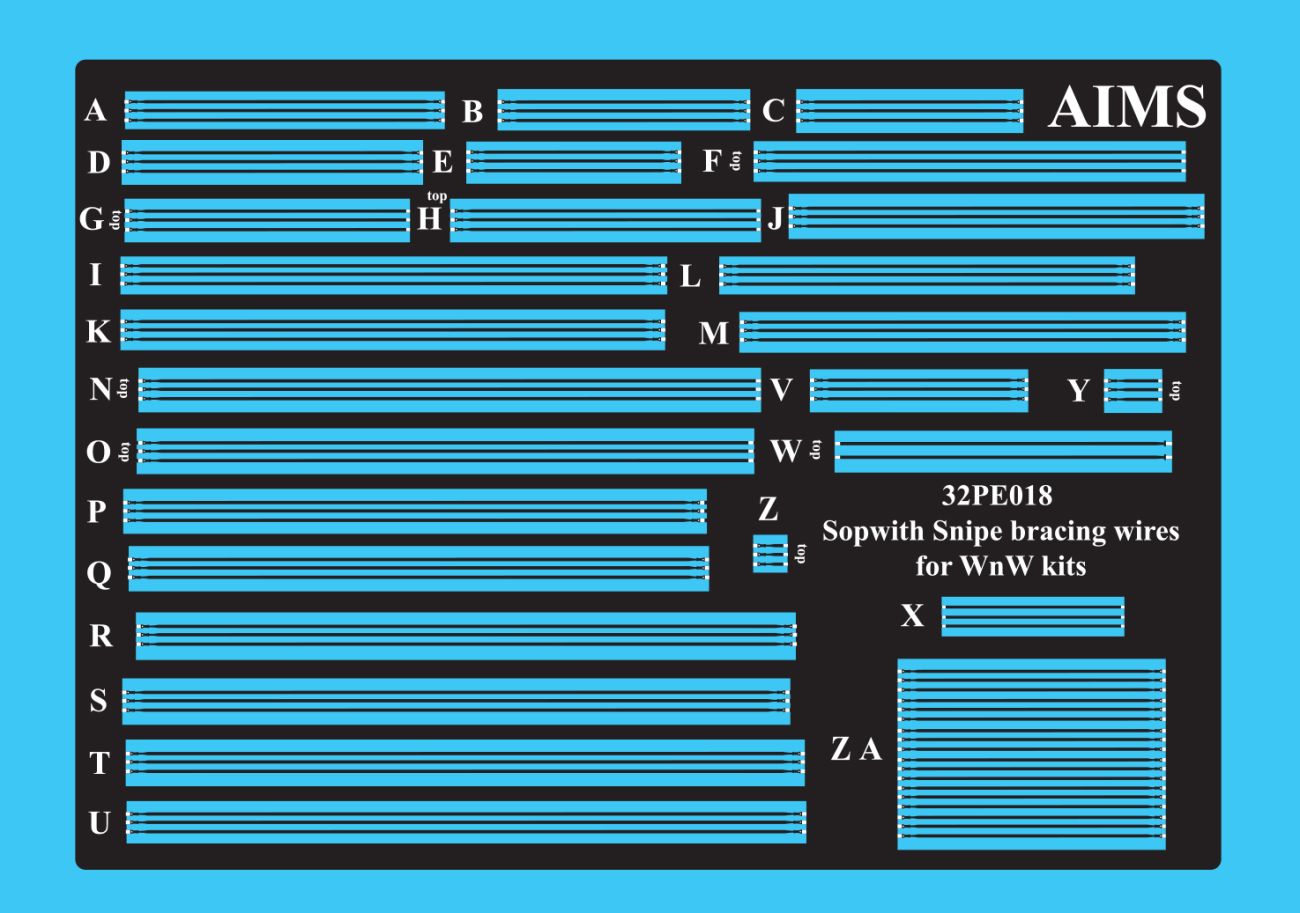 1:32 Sopwith Snipe - Rigging Bracing Wire (for Wingnut Wings kits)