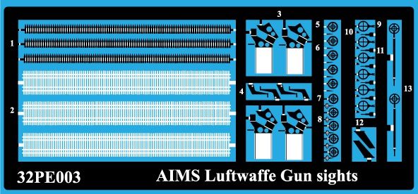 1:32 Luftwaffe Gun Sights