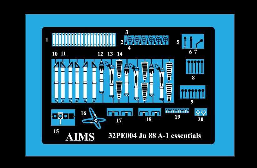 1:32 Junkers Ju-88 A-1 - Essentials (designed to be used with Revell kits)