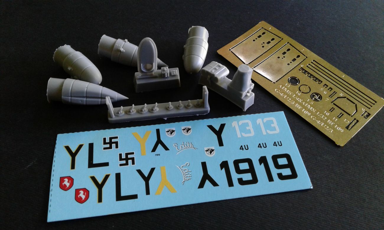 1:48 Bf-109 G-4/R3 - Conversion Set (designed to be used with Eduard Bf-109 G-4 kits)