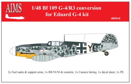 1:48 Bf-109 G-4/R3 - Conversion Set (designed to be used with Eduard Bf-109 G-4 kits)