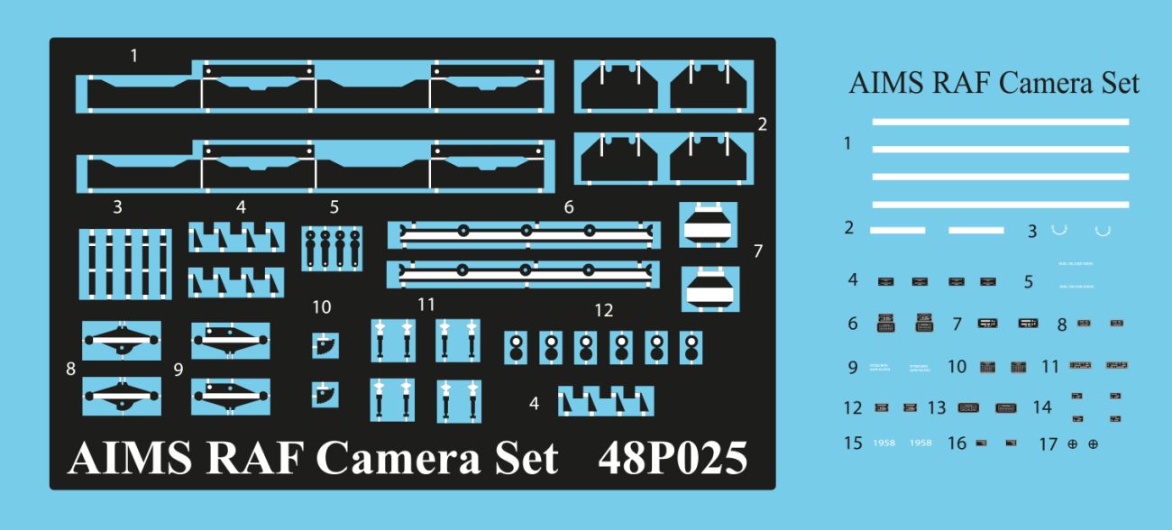 1:48 RAF Camera Set