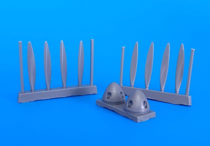 1:48 Ju-88 A-0 - spinner with correct shape, prop cut outs and rivet detail (plus 8x props)