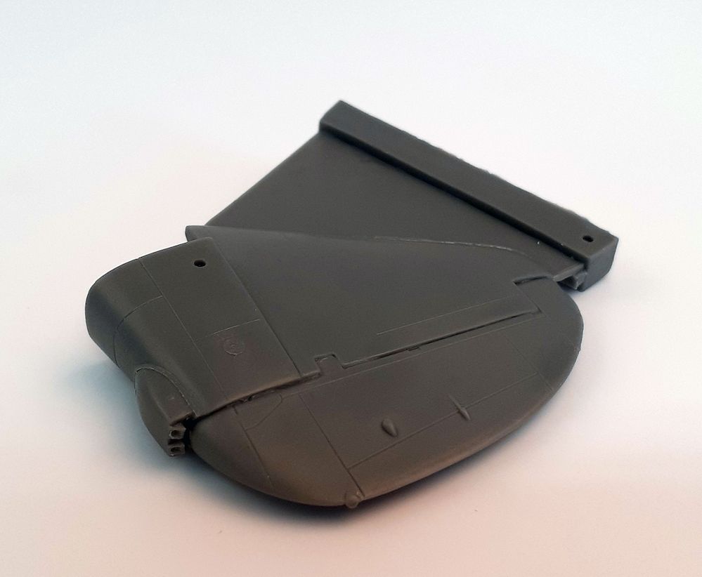 1:48 Ju-88 A-4 / C-6 - tail fin correction part (designed to be used with Dragon and Revell kits)