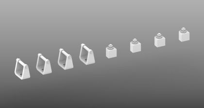 1:48 Hawker Sea Fury - Oleo Leg Locks for 2 kits (3D-Printed / for Airfix kits)