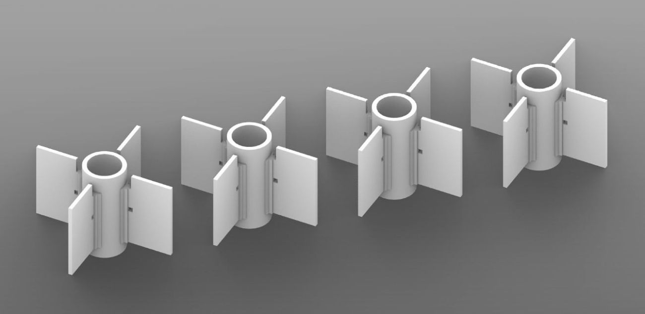 1:48 British RP-3 Post War Flights - for Eduard Tempest kits (3D-printed) 