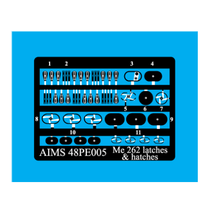 1:48 Messerschmitt Me-262 - latches and hatches