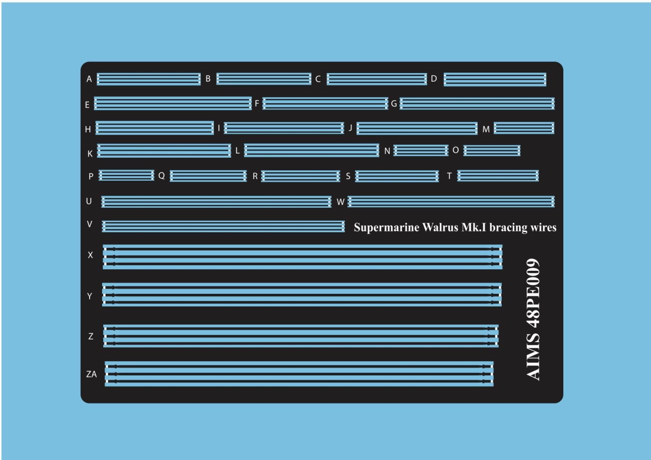 1:48 Supermarine Walrus Mk.I/Mk.II - Bracing Wires (for Airfix kits)