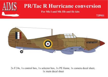 1:72 PR Hawker Hurricane Mk.I / Mk.II - conversion for any kit (for Airfix, Arma Hobby, Hasegawa, Hobby 2000, Heller and Revell kits)