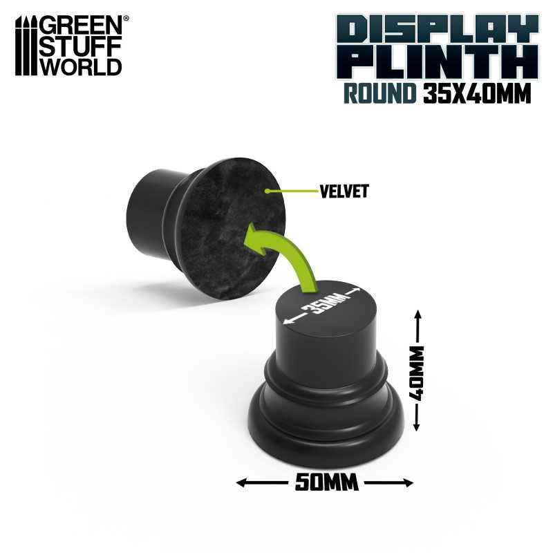Round Display Plinth 3.5 cm - Black