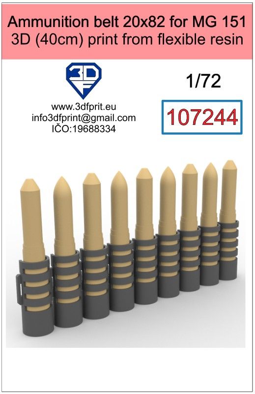 1:72 Amunition belt 20x82 for MG 151