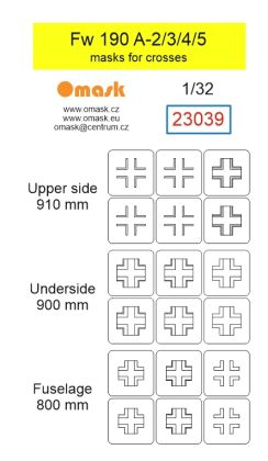 1:32 Fw 190 A-2/3/4/5 masks for crosses