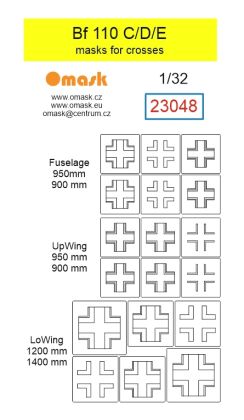 1:32 Bf 110 C/D/E masks for icrosses