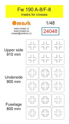 1:48 Fw 190 A-8/F-8 masks for crosses