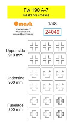 1:48 Fw 190 A-7 masks for crosses
