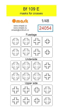 1:48 Bf 109 E masks for crosses