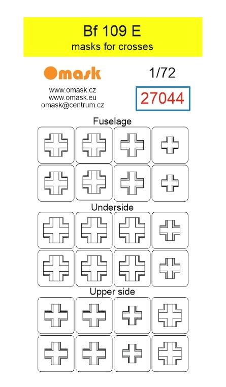 1:72 Bf 109 E masks for crosses