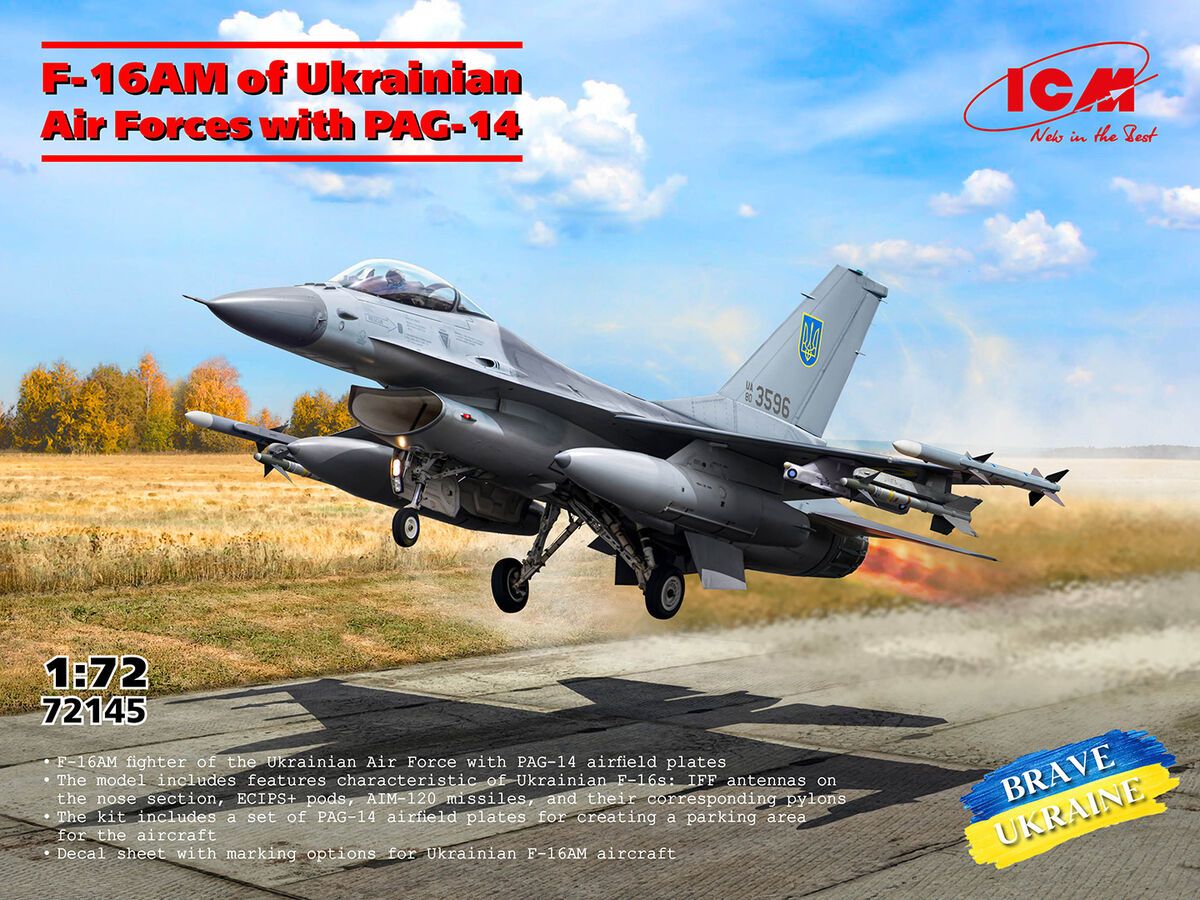1:72 F-16AM of Ukrainian Air Forces with PAG-14