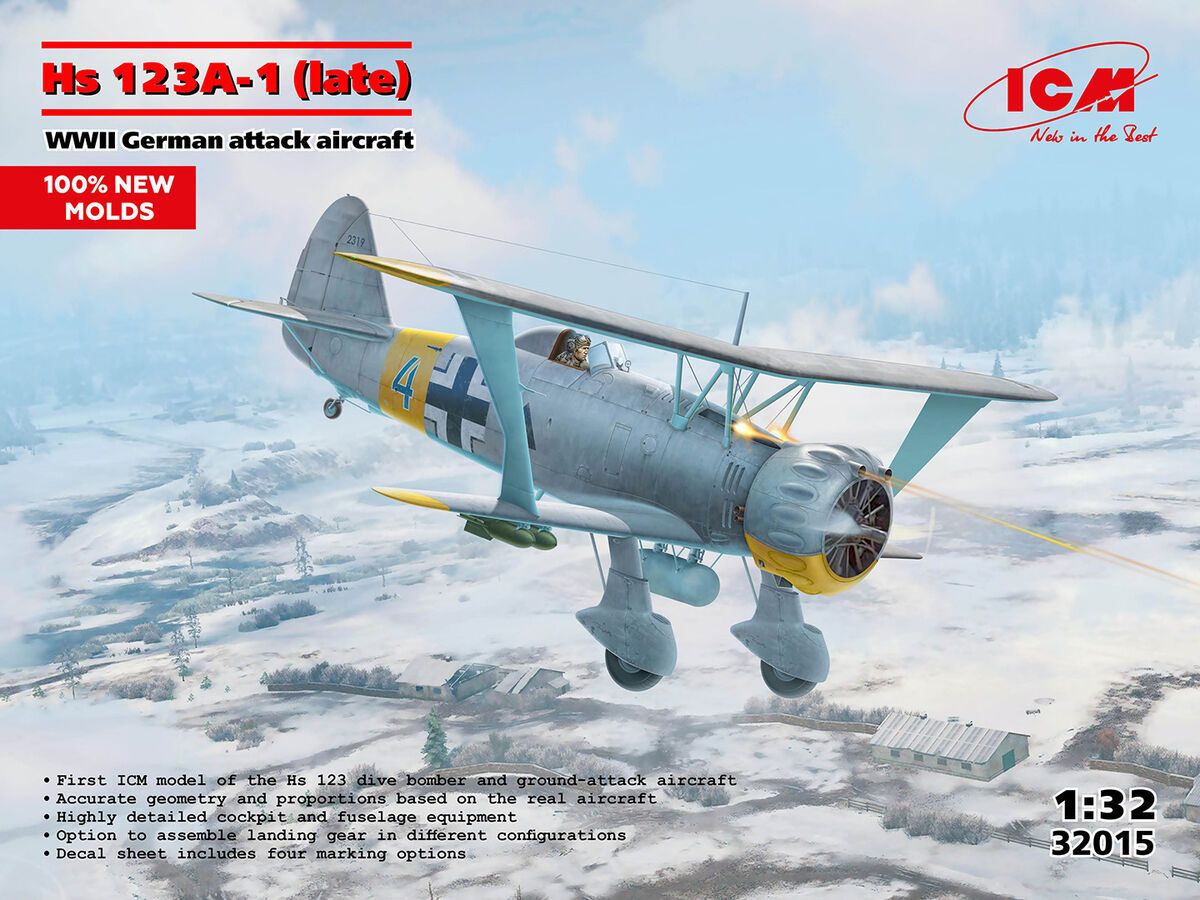 1:32 Hs-123 A-1 (late) - German WWII Attack Aircraft