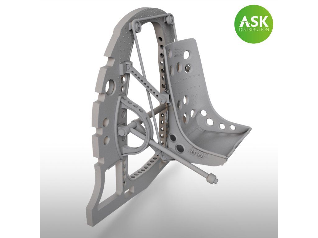 1:48 A6M Bulkhead with Seat in BOTTOM position - ASK 3D Print rec. for Fine Molds