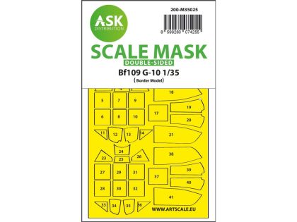 1:35 Messerschmitt Bf 109G-10 double-sided painting mask for Border Model