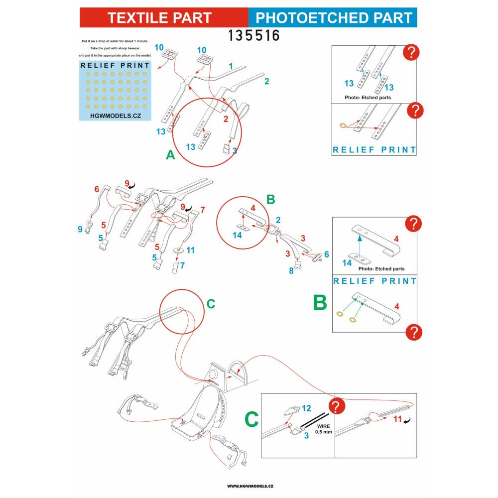 1:35 Spitfire Mk.V - Seatbelts