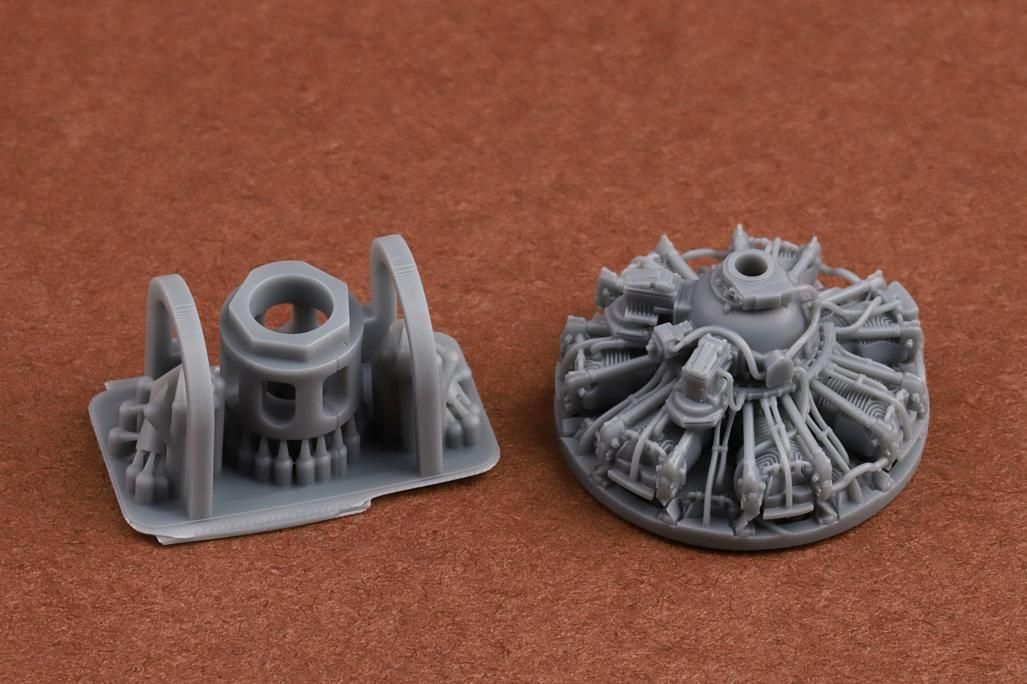 1:72 F4F-4 Wildcat engine & exhaust set for Arma Hobby kit