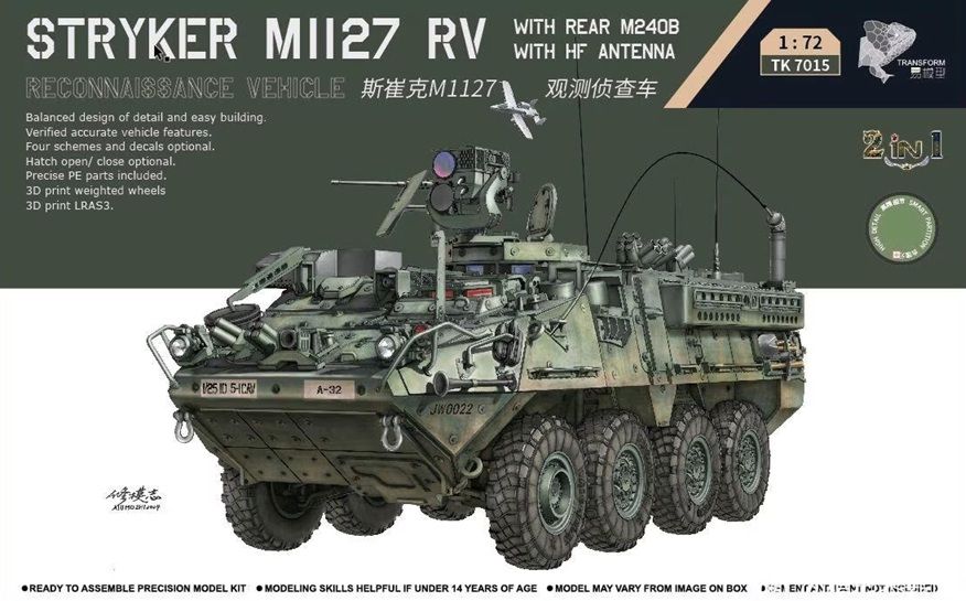 1:72 Stryker M1127 RV 2 in 1
