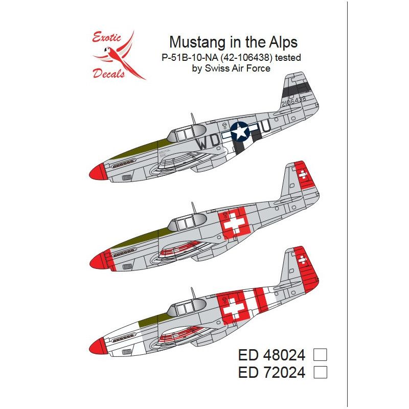 1:32 Mustang in The Alps P-51B-10-NA Tested by Swiss Airforce