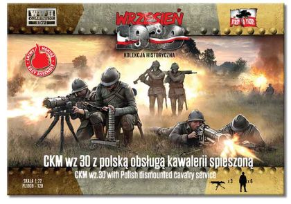 1:72 Polish CKM wz.30 MG with dismounted cavalry crew