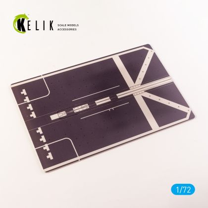 1:72 Mogami-Class Frigate Deck (Short Version) - Base - Acrylic 3mm (280x180mm) (170g)