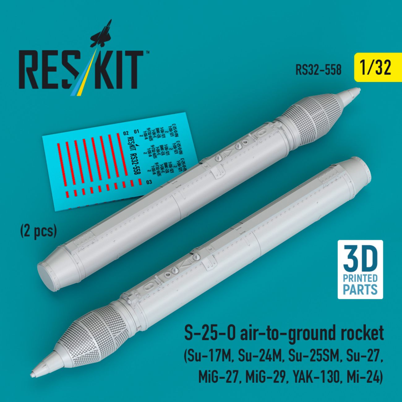 1:32 S-25-O air-to-ground rocket (2 pcs)