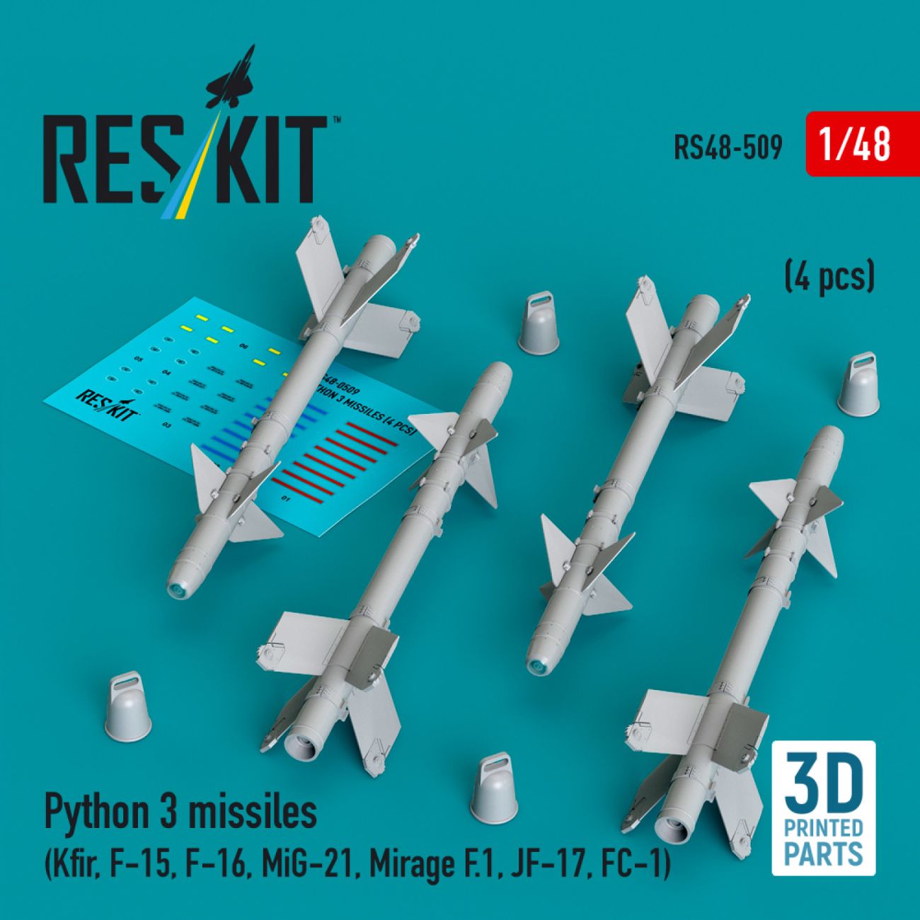 1:48 Python 3 missiles (4 pcs)