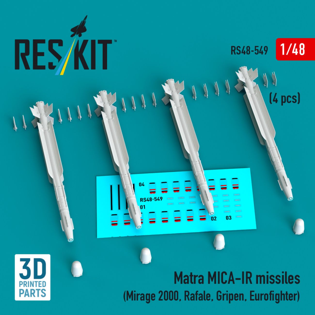 1:48 Matra MICA-IR missiles (4 pcs) 