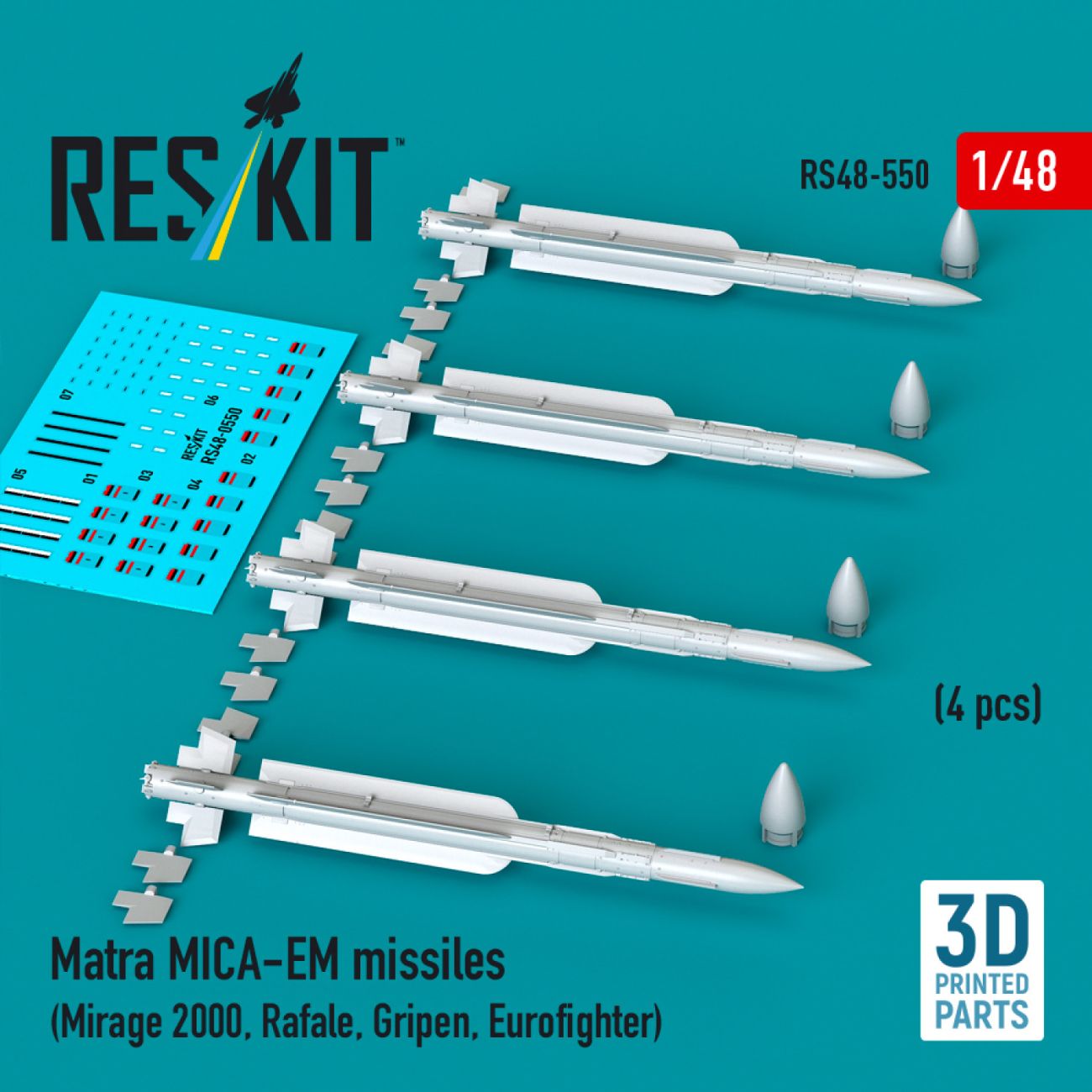 1:48 Matra MICA-EM missiles (4 pcs)