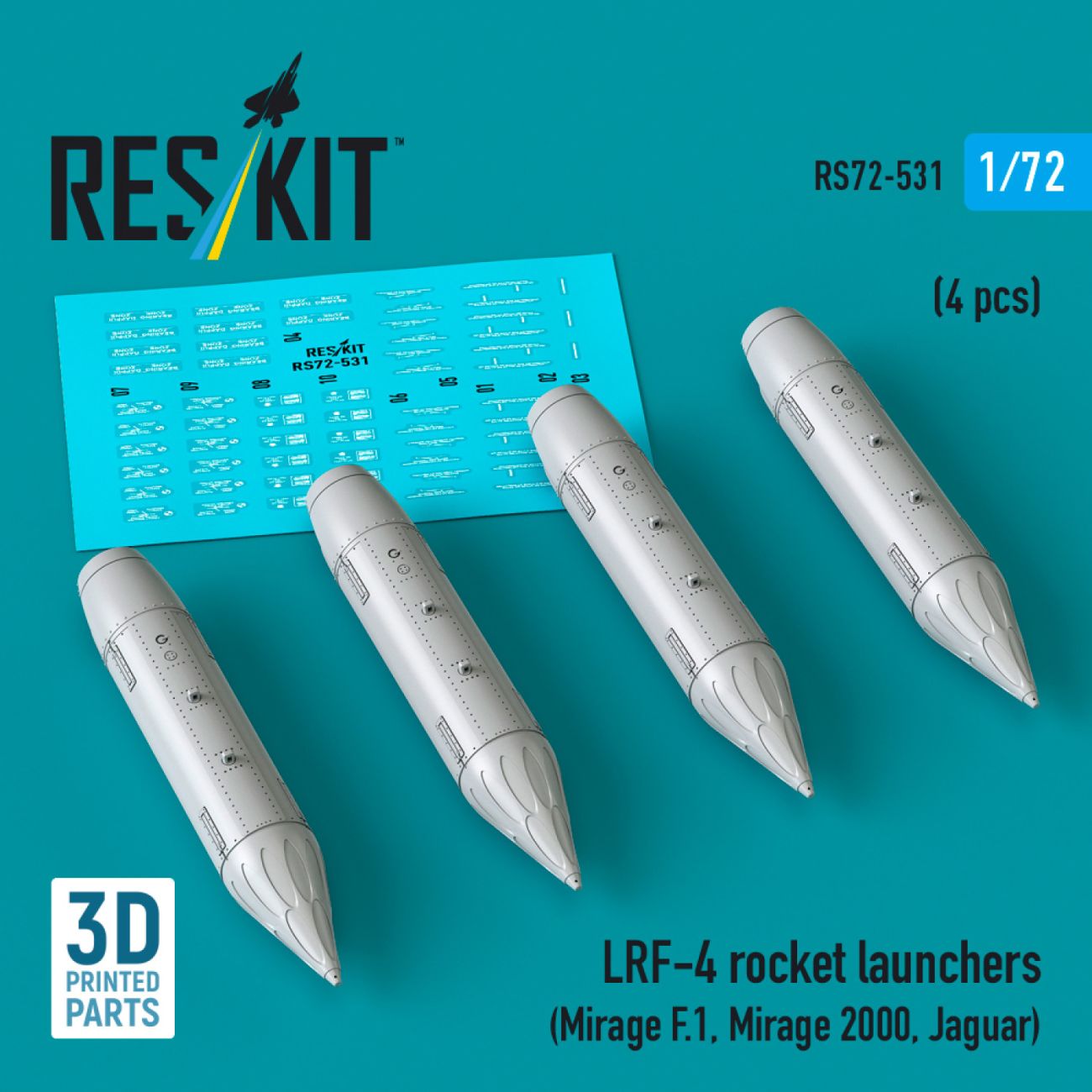 1:72 LRF-4 rocket launchers (4 pcs)