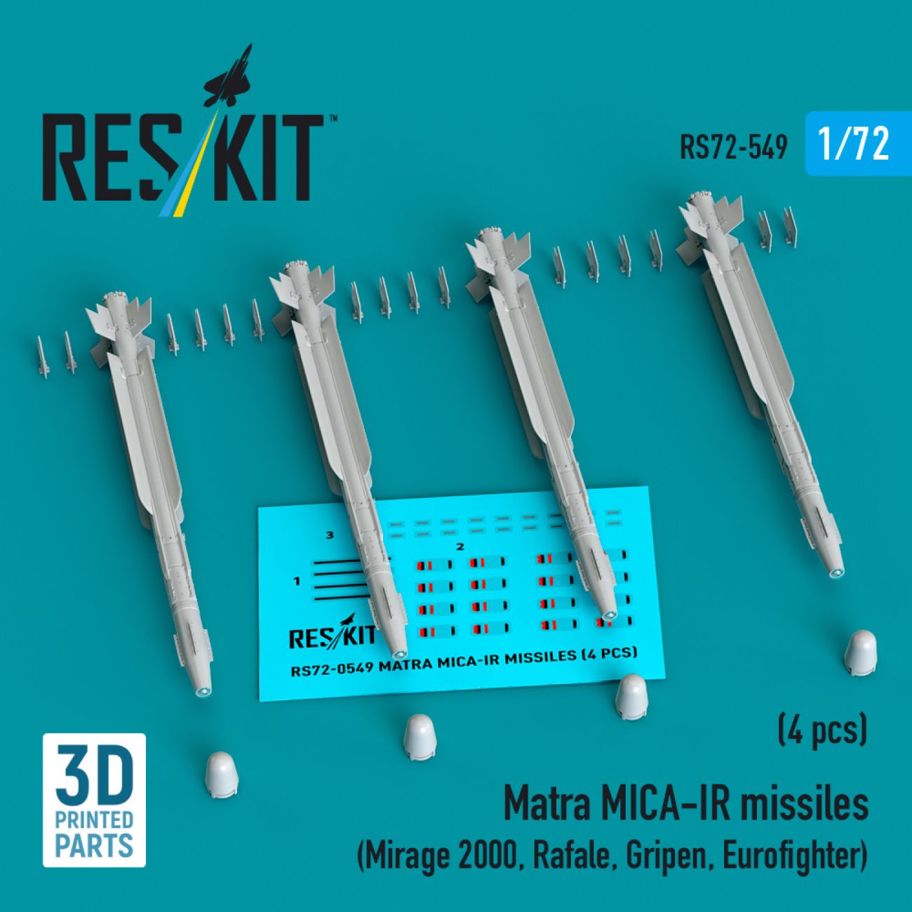 1:72 Matra MICA-IR missiles (4 pcs)