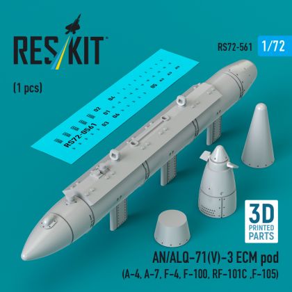 1:72 AN/ALQ-71(V)-3 ECM pod (1pcs)