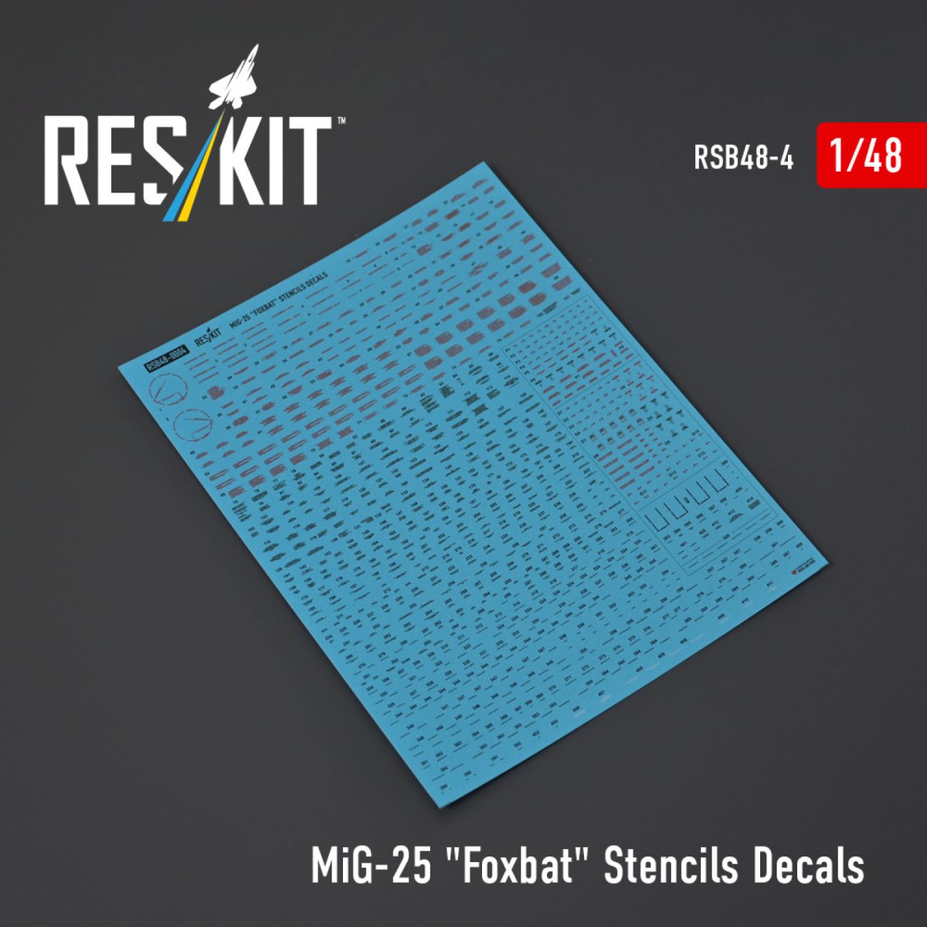 1:48 MiG-25 Foxbat Stencils Decals
