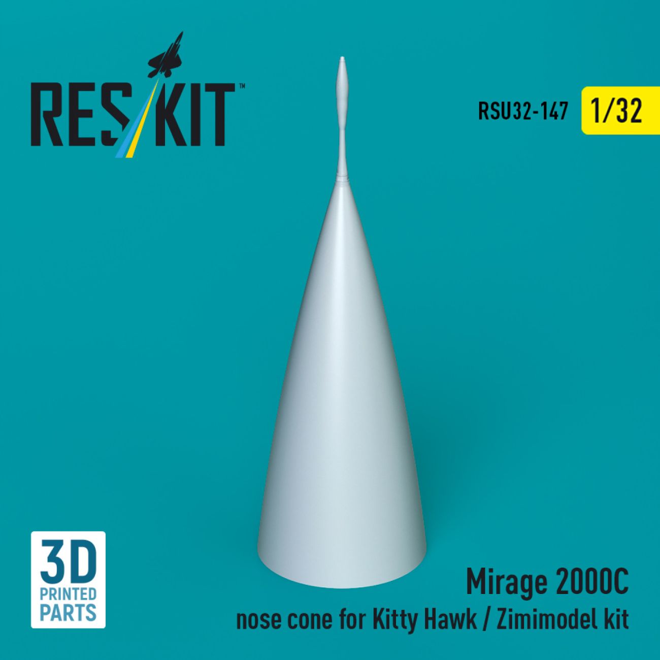 1:32 Mirage 2000C nose cone for Kitty Hawk / Zimimodel kit