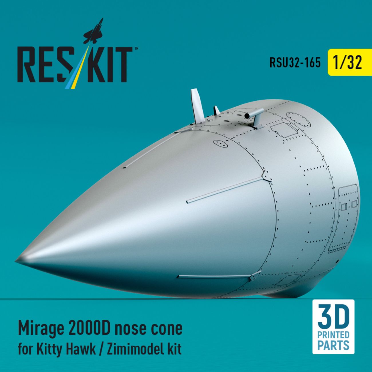 1:32 Mirage 2000D nose cone for Kitty Hawk / Zimimodel kit