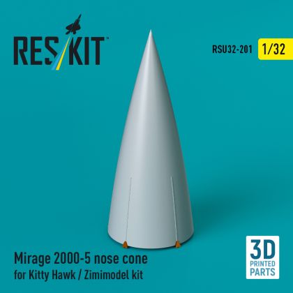 1:32 Mirage 2000-5 nose cone for Kitty Hawk / Zimimodel kit