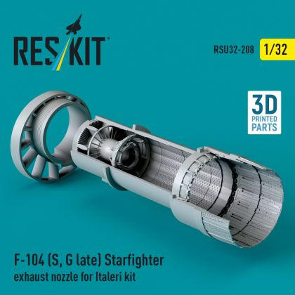 1:32 F-104 (S, G late) Starfighter exhaust nozzle for Italeri kit