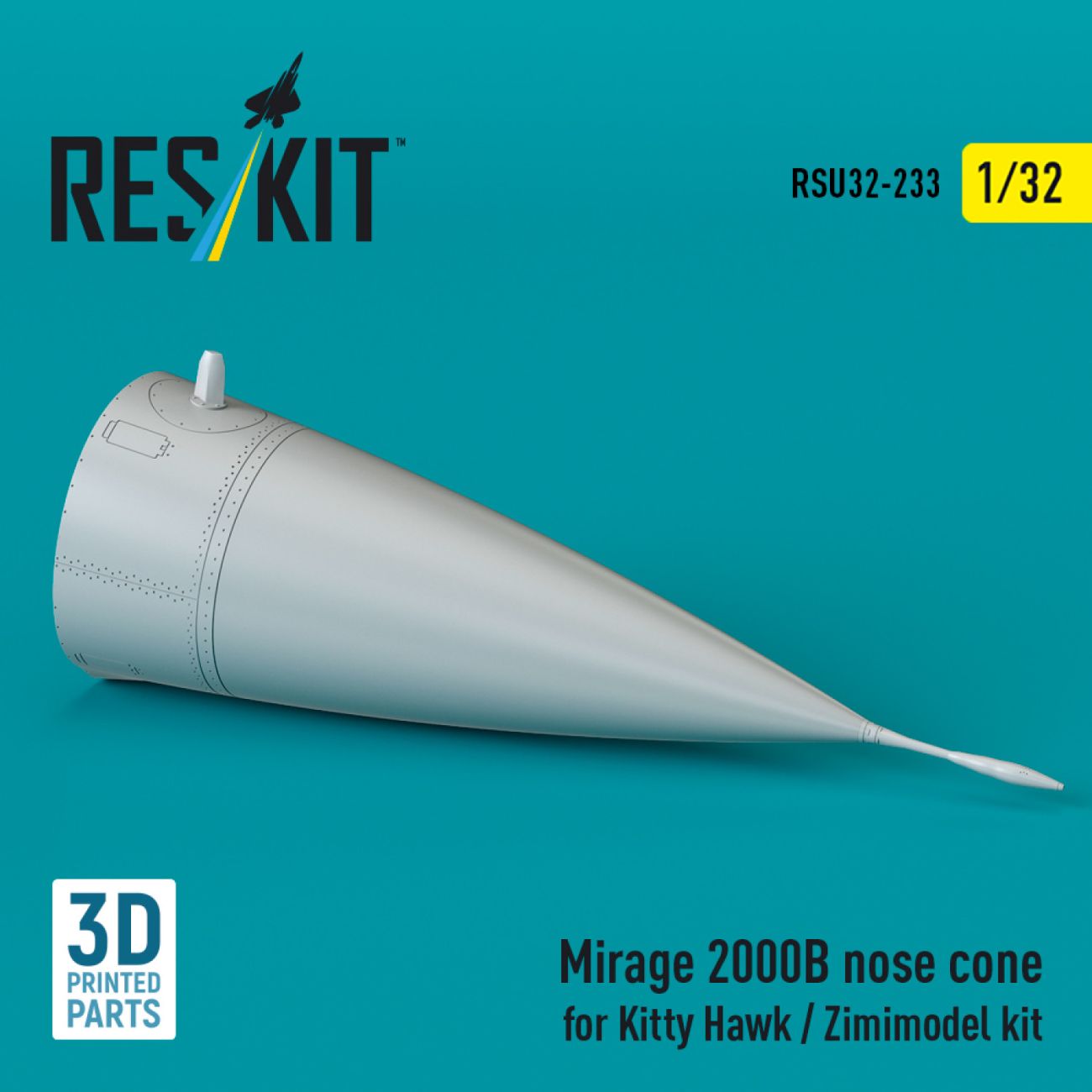 1:32 Mirage 2000B nose cone for Kitty Hawk / Zimimodel kit